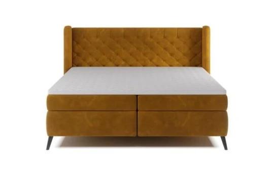 ZLATA 180x200 komfortní boxspring postel s dekorativním prošíváním