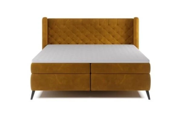 ZLATA 180x200 komfortní boxspring postel s dekorativním prošíváním
