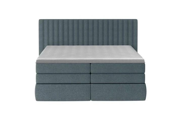STROMI 140x200 boxspring postel se svislým prošívaným čelem