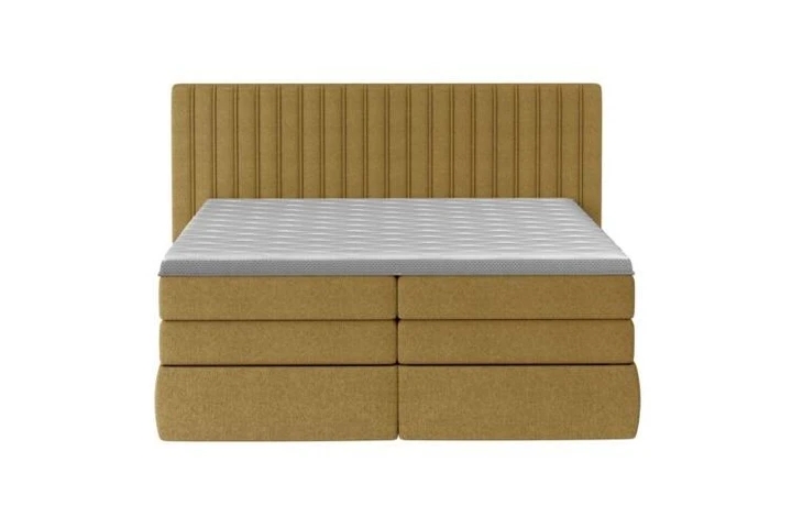 STROMI 160x200 boxspring postel se svislým prošívaným čelem