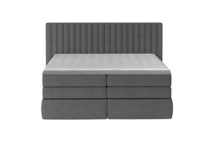 STROMI 160x200 boxspring postel se svislým prošívaným čelem