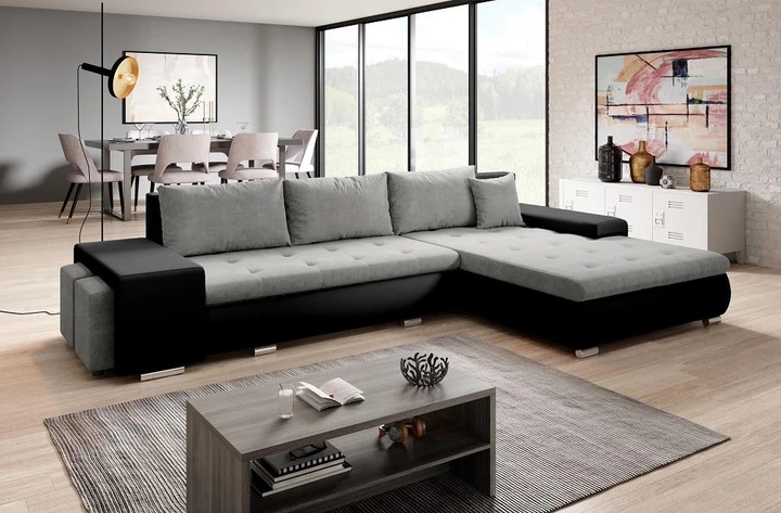 ROMEO rozkládací sedačka s úložným prostorem a dvěmi taburety