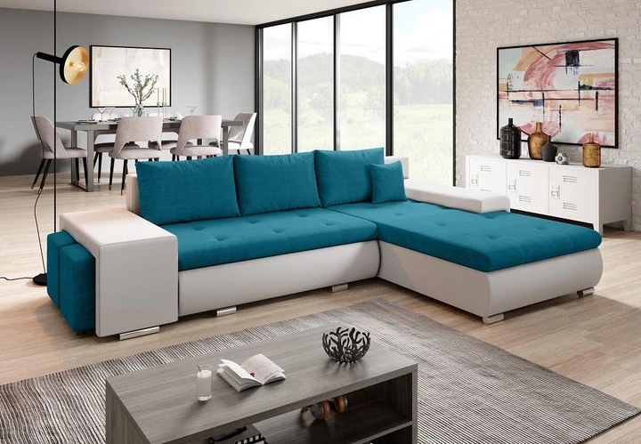 ROMEO MINI rozkládací sedačka s úložným prostorem a dvěmi taburety