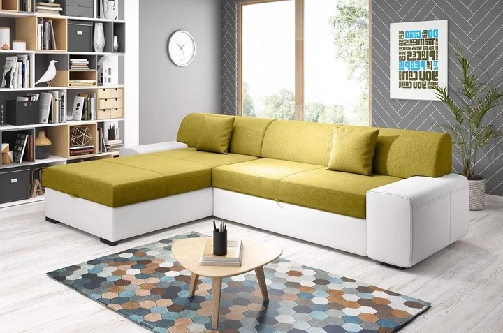 FEDERIKO rohová rozkládací sedačka s úložným prostorem
