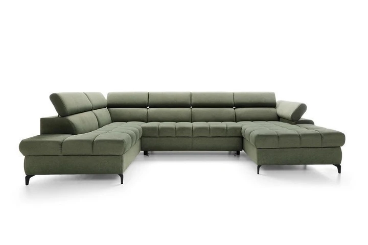 KALMAR III moderní rozkládací sedačka ve tvaru U s úložným prostorem