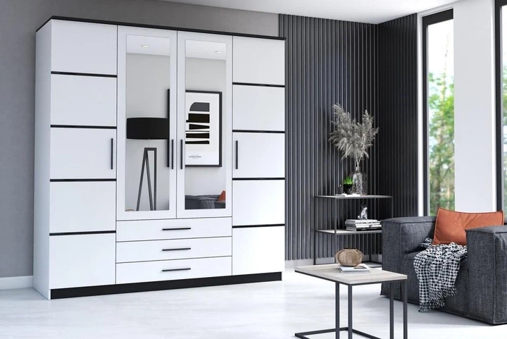 TINAS 4D I šatní skříň se zrcadlem