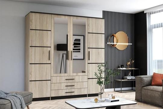 TINAS 4D I šatní skříň se zrcadlem