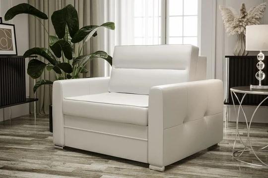 TERA rozkládací křeslo s úložným prostorem v pravé kůži