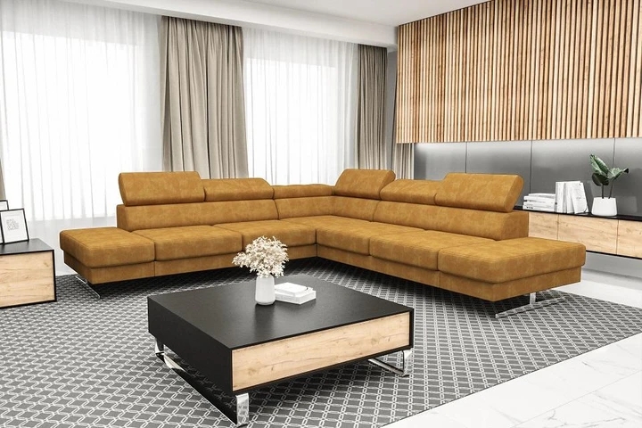 SKIEN MAX luxusní sedací souprava s nastavitelnými opěrkami hlavy