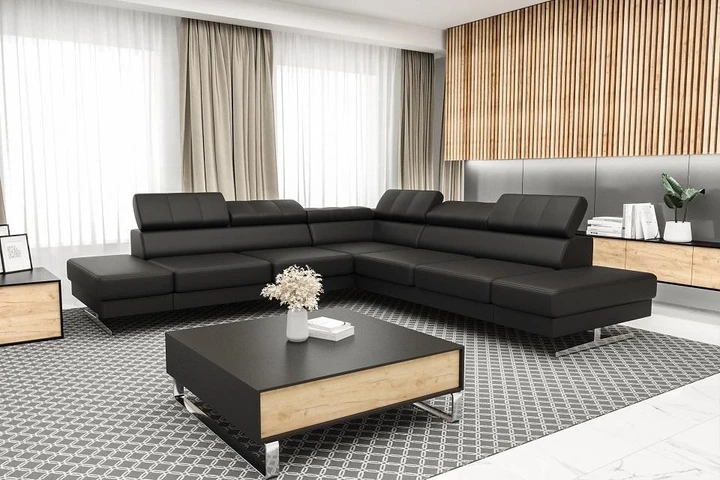 SKIEN MAX luxusní sedací souprava s nastavitelnými opěrkami hlavy