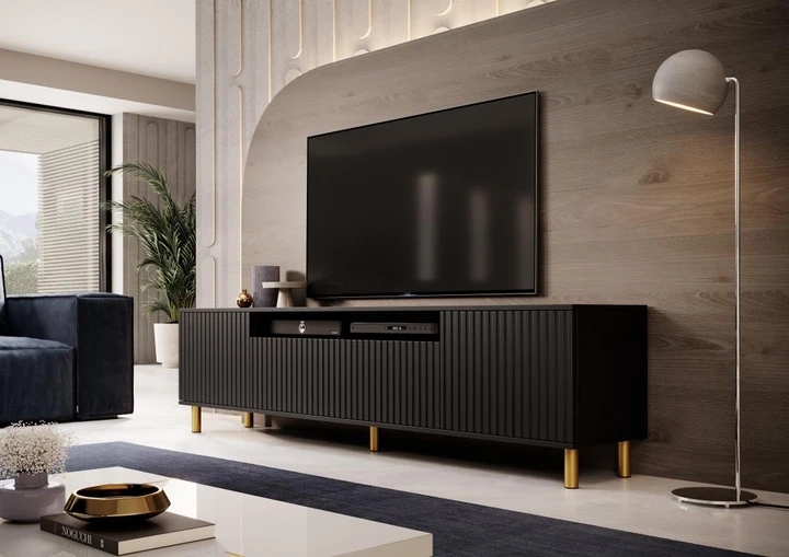 FREZIA TV stolek, černý