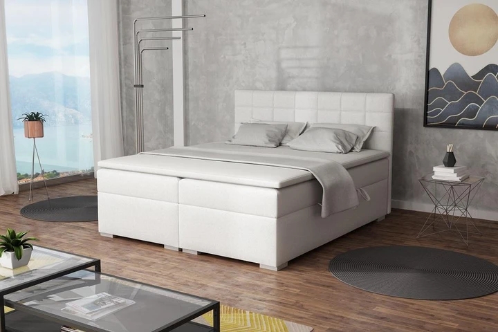 ASTRA 200x200 cm boxspring postel s úložným prostorem