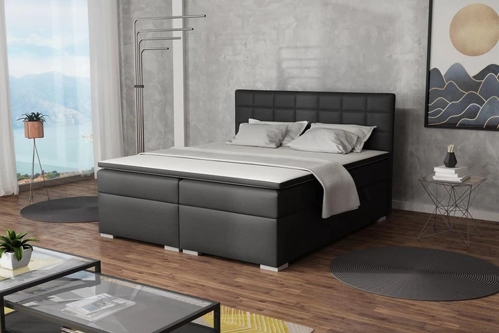 ASTRA 200x200 cm boxspring postel s úložným prostorem