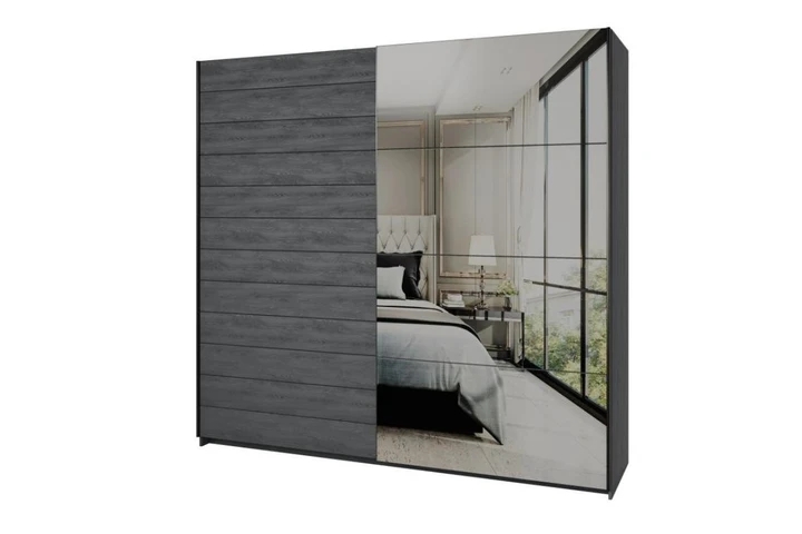 ZUZANA 3 SKŘÍŇ 220CM, dekor dub carbon