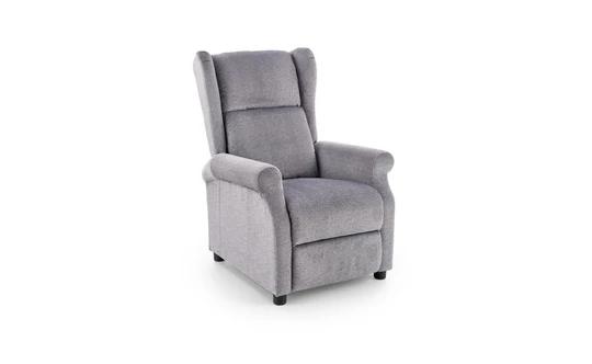 AGUSTIN M křeslo s masážní funkcí, šedé