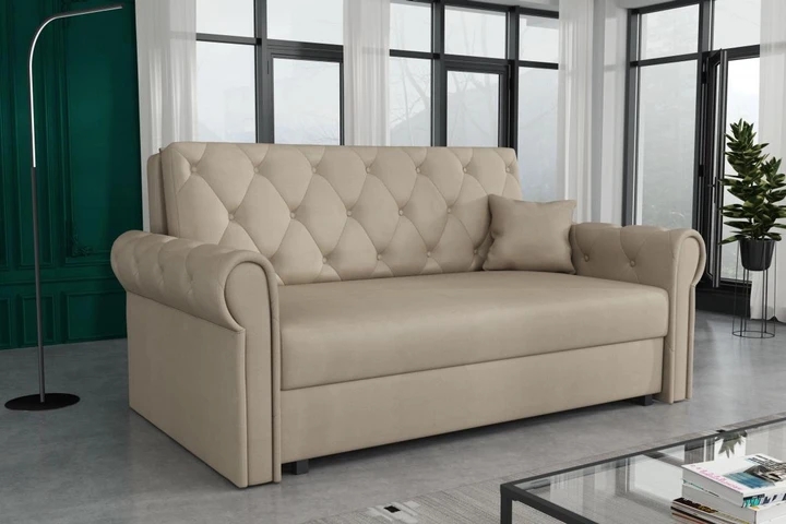 BETSY III rozkládací pohovka ve vintage stylu