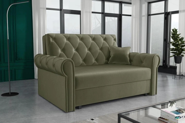 BETSY II rozkládací pohovka ve vintage stylu