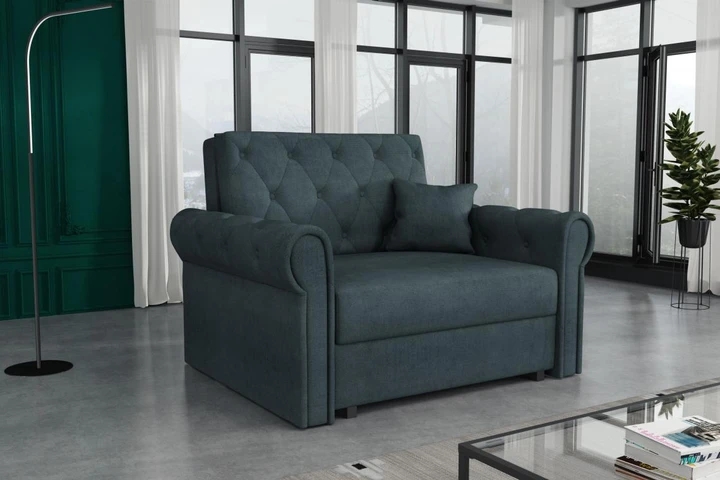 BETSY I malá rozkládací pohovka/křeslo ve vintage stylu