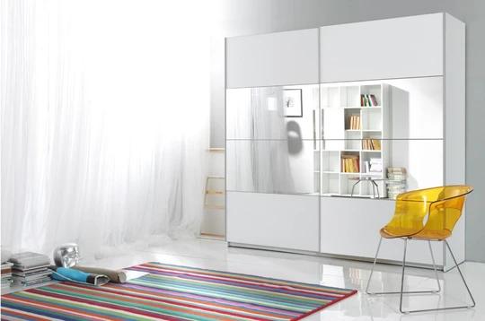 MAIA 57 velká šatní skříň, bílá