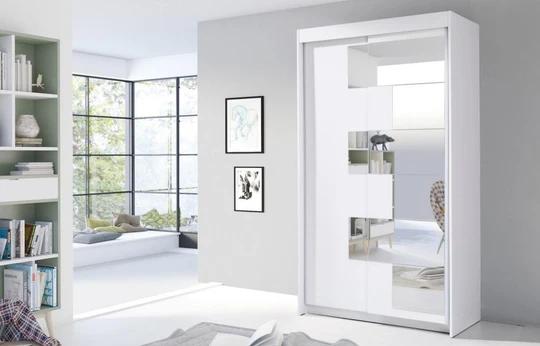 TESLA šatní skříň 120, bílá