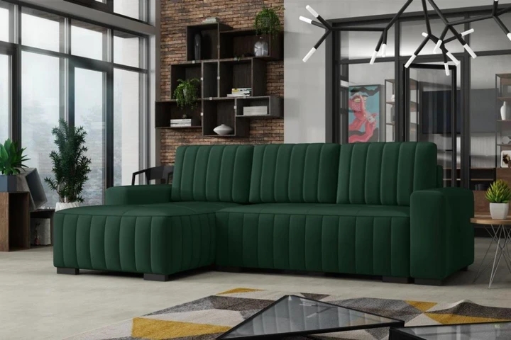 HERBERT rozkládací rohová sedačka s úložným prostorem