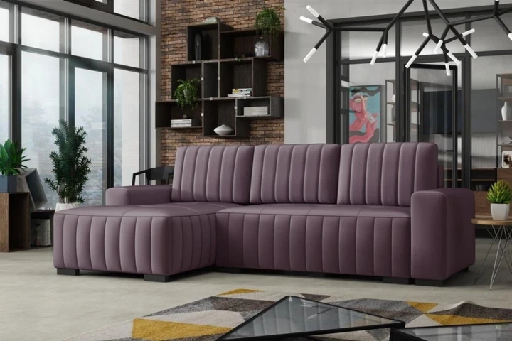 HERBERT rozkládací rohová sedačka s úložným prostorem