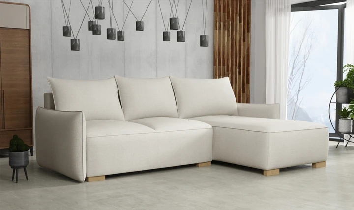 KYOTO malá rozkládací rohová sedačka s úložným prostorem