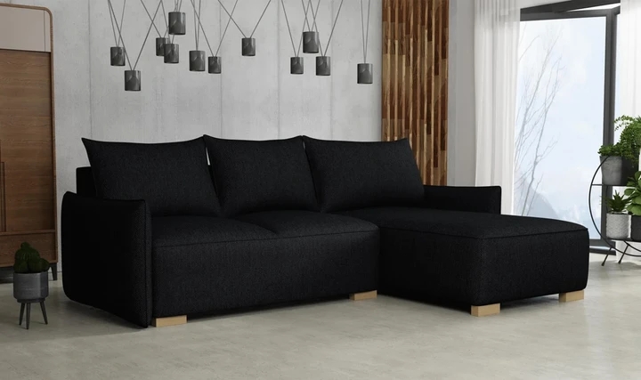 KYOTO malá rozkládací rohová sedačka s úložným prostorem