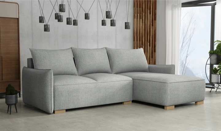 KYOTO malá rozkládací rohová sedačka s úložným prostorem