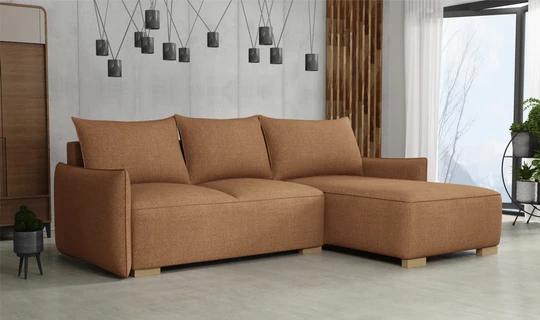 KYOTO malá rozkládací rohová sedačka s úložným prostorem