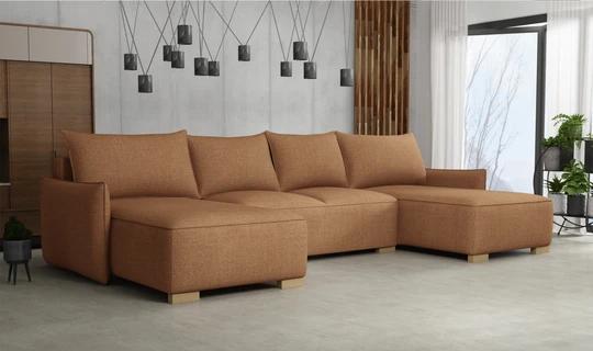 KYOTO U rozkládací sedací souprava ve tvaru U s úložným prostorem