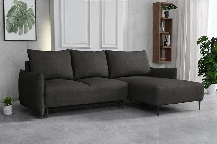 RAVEN elegantní rozkládací sedačka s úložným prostorem