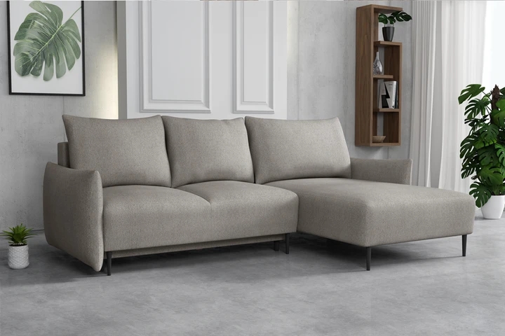 RAVEN elegantní rozkládací sedačka s úložným prostorem