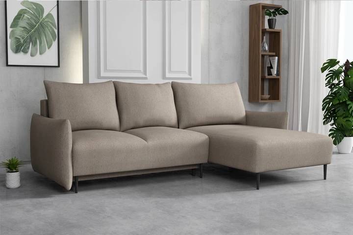 RAVEN elegantní rozkládací sedačka s úložným prostorem