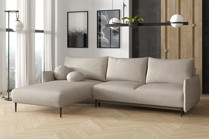 LAVEN rohová sedačka s rozkládací funkcí a úložným prostorem