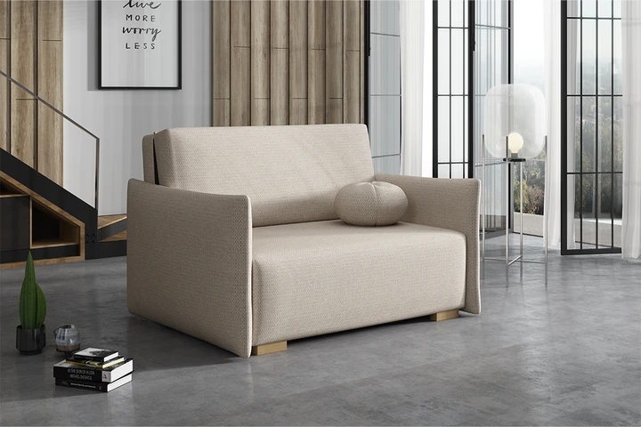 BAMBI II malá rozkládací pohovka s úložným prostorem