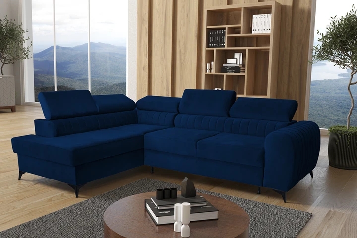 TELMA moderní rozkládací rohová sedačka s úložným prostorem