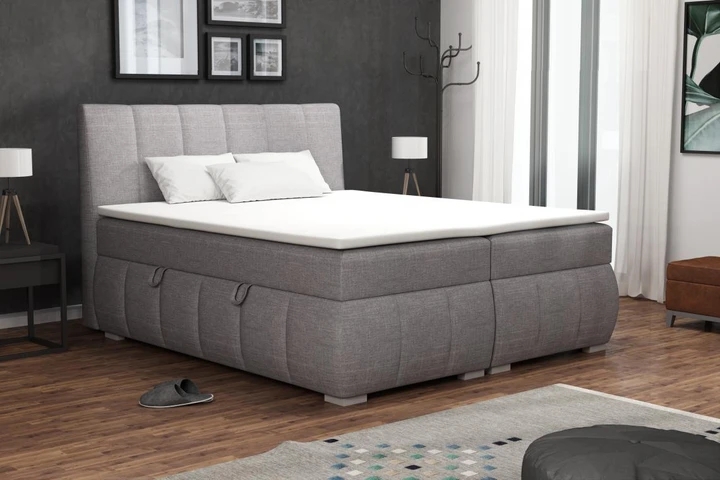 NOEL kontinentální postel boxspring 160x200 cm s úložným prostorem
