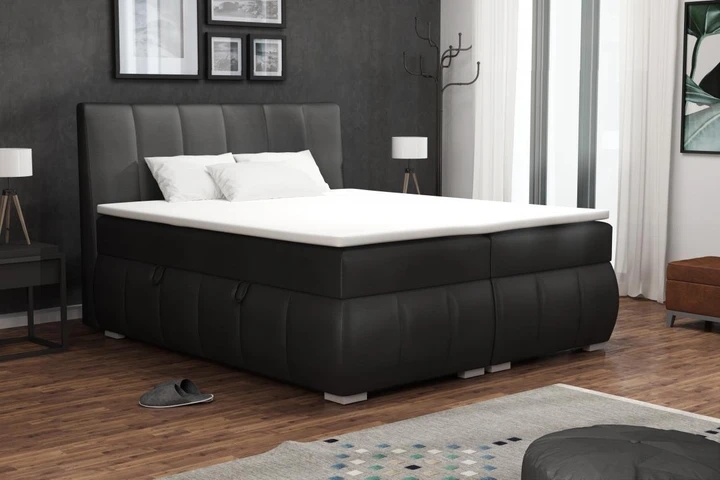 NOEL kontinentální postel boxspring 180x200 cm s úložným prostorem