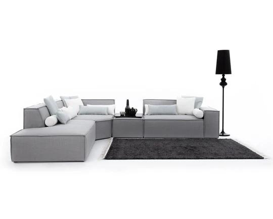 FONDY XL rohová modulová sedačka s taburetem