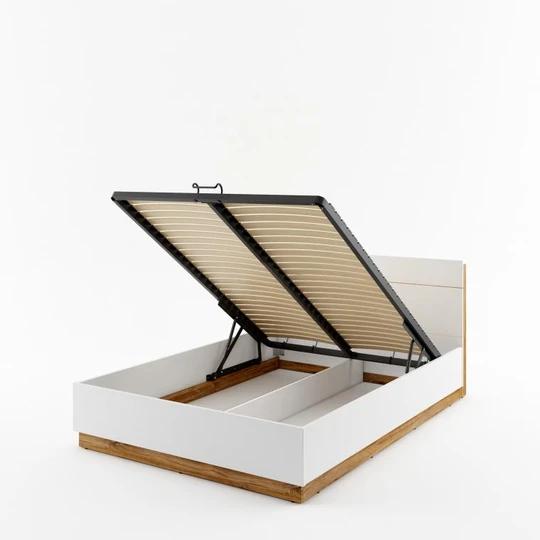 DENTRO 160x200 cm postel s roštem, led osvětlením a úložným prostorem