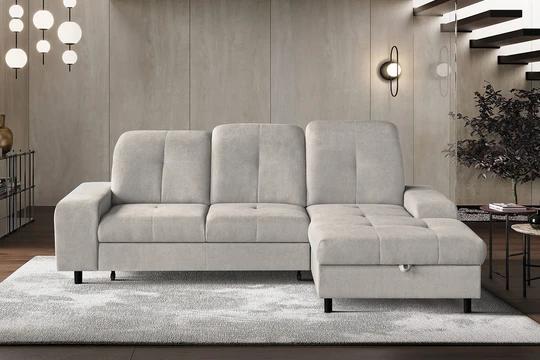 TALLINN  moderní rohová sedačka s polohovacími záhlavníky
