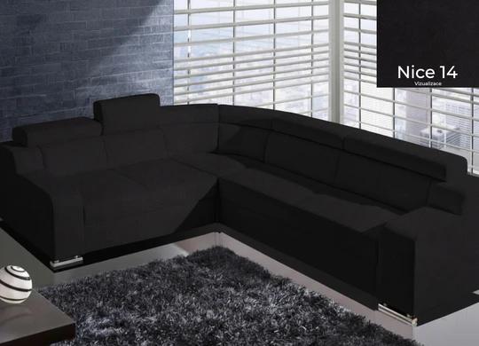 OCTAVIE s čalouněným rozkladem, černá