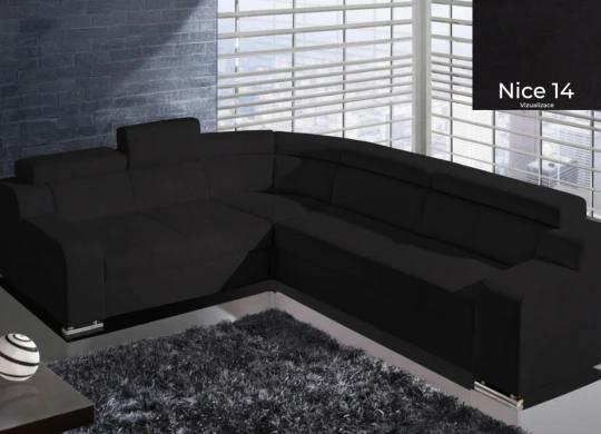 OCTAVIE s čalouněným rozkladem, černá