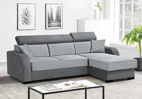 ROYAL rozkládací rohová sedačka s nastavitelnými opěrkami hlavy