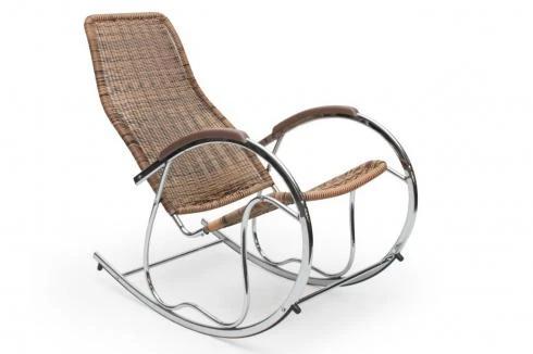 BEN houpací křeslo z oceli a ratanu