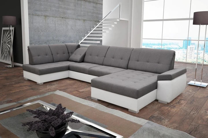 TEREZA velká rozkládací sedací souprava ve tvaru U se dvěma úložným prostory