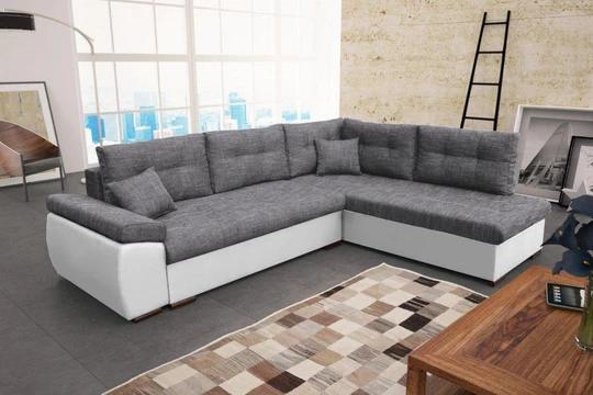 NAOMI 2 moderní rohová sedačka s rozkládací funkcí a úložným prostorem